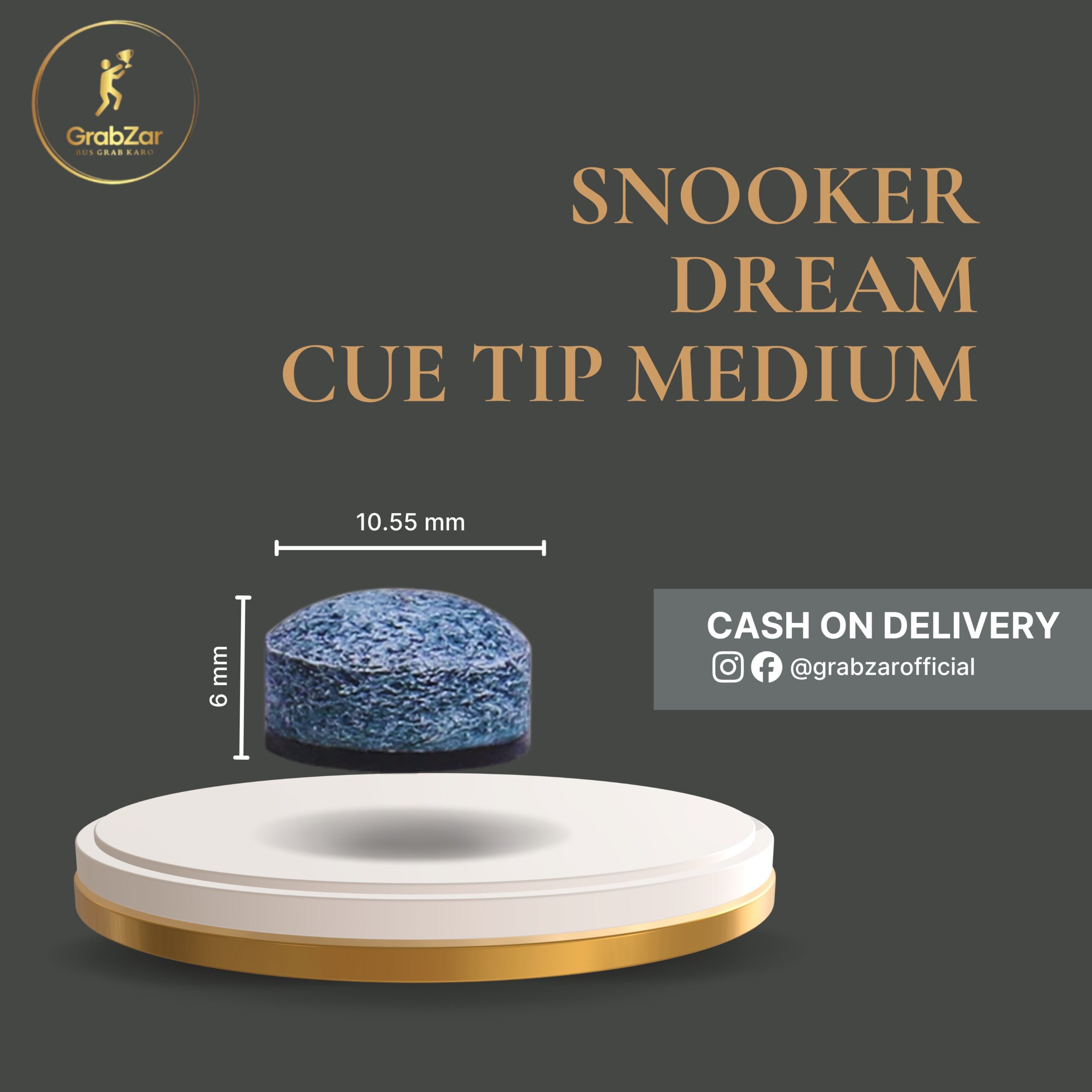 Snooker Dream Cue Tip Medium 10.55 mm